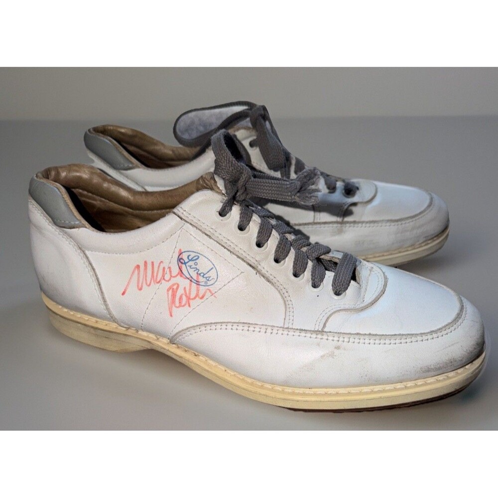 Mens vintage Linds Bowling Shoes Autographed Mark Roth Walter Williams Jr Criss